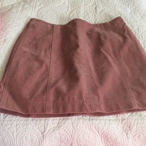 Free People Suede Skirt